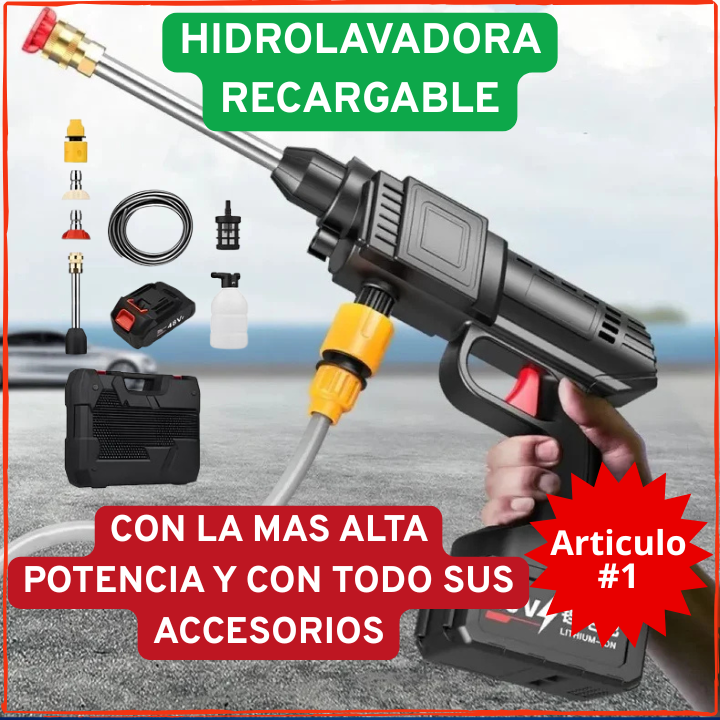 ✅Con este Combo dejaras tu Coche Como Nuevo👍Hidrolavadora de 48v, Cepillo Giratorio y Aspiradora Ultra(💥Pagas al Recibirlo+Envio Gratis💥).