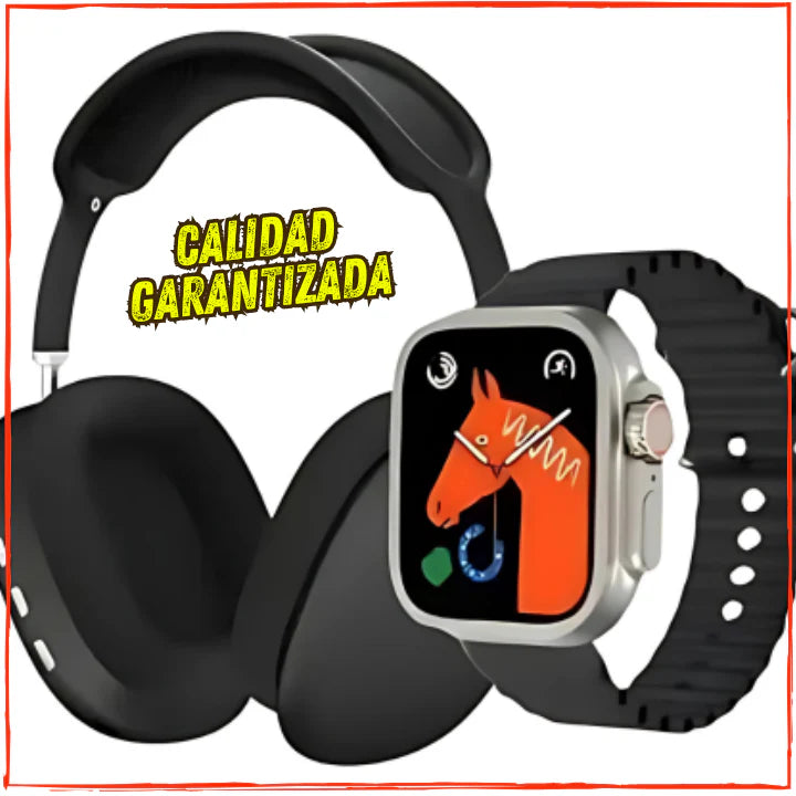 ✅Este es el Combo Con Mas Calidad del Mercado👍REJO P9 ULTRA+AUDIFONOS P9 PREMIUM(💥Pagas al Recibirlo+Envio Gratis💥) Incluye 7 Correas Extras.