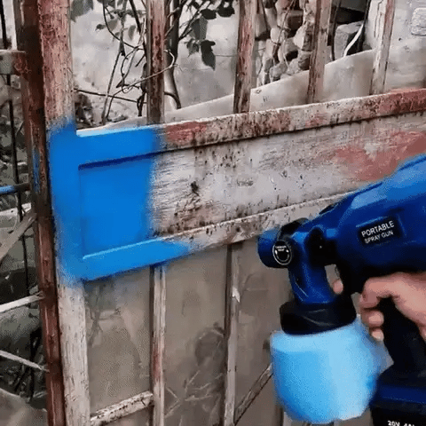 ✅Pistola Pintura Recargable 2 Baterias 48V