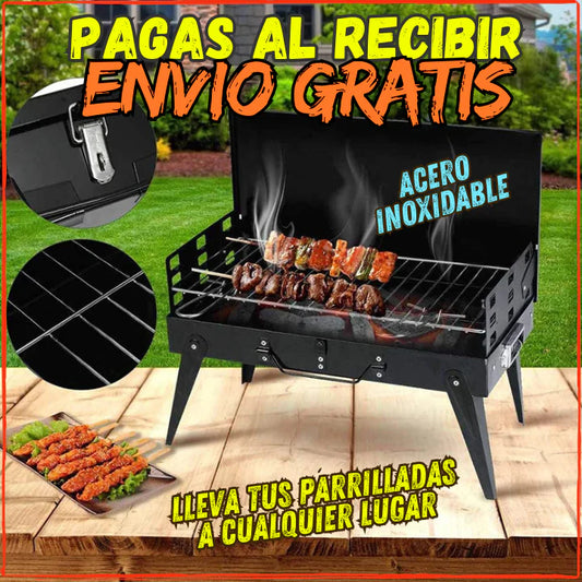 ✅Ahora Podras Llevar tu Parrillada a Cualquier Lugar👌Estilo Maletin Con Utencilios(💥Pagas al Recibir+Envio Gratis).