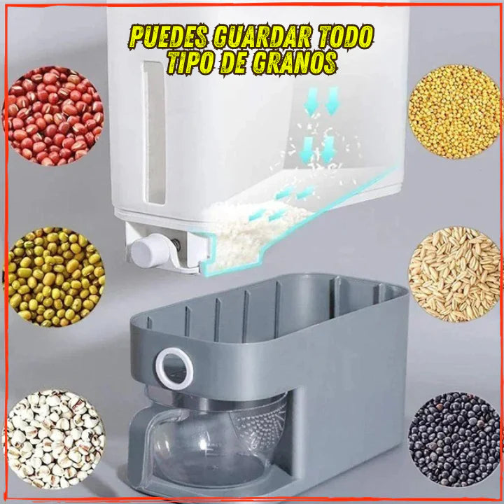 ✅Ahora Podras Dispensar tu Arroz de manera facil👌Evita el hongo y los Insectos en tu Arroz(💥Pagas al Recibir+Envio Gratis)