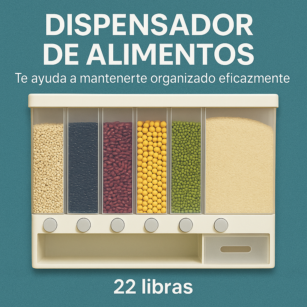 ✅DISPENSADOR DE ALIMENTOS 6 EN 1