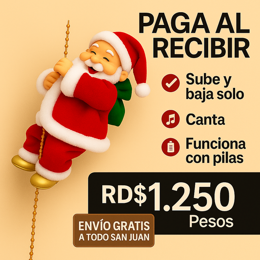 ✅Papa Noel Escalador Con Audio.