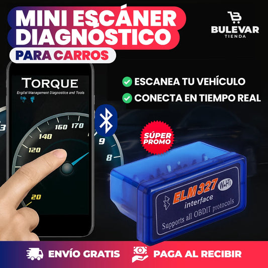 ✅Mini Escáner de Diagnosticos para Autos